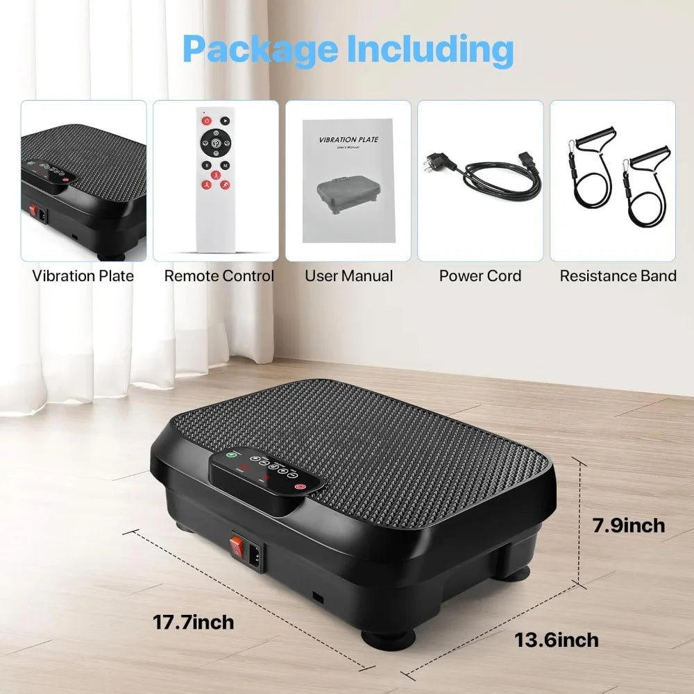 Vibration Plate Exercise Machine for Lymphatic Drainage Weight Loss,Whole Body Workout Vibration Fitness Platform,Mini Shake Pla