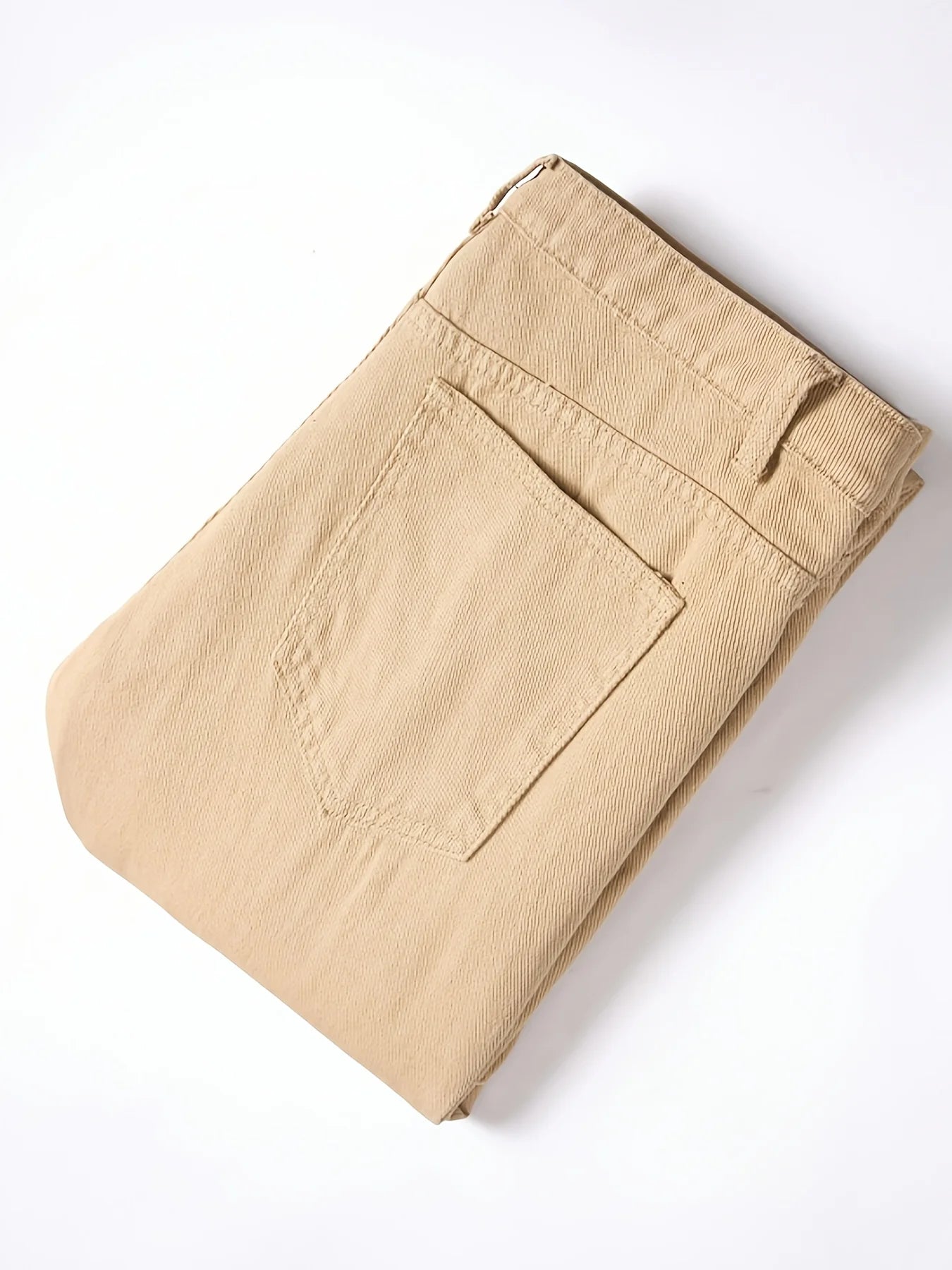 Men's cross print straight leg men's jeans