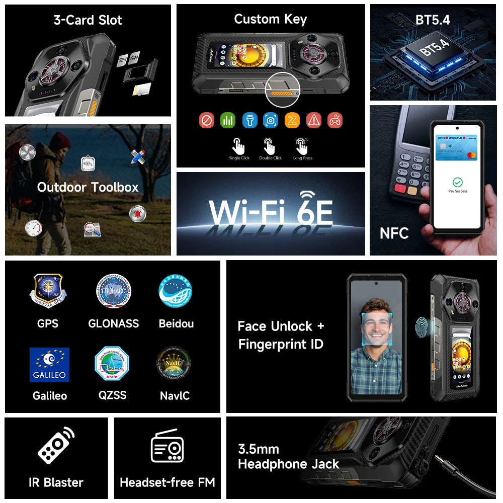 ULEFONE Armor 30 Pro 5G Rugged Smartphone 12800mAh Battery