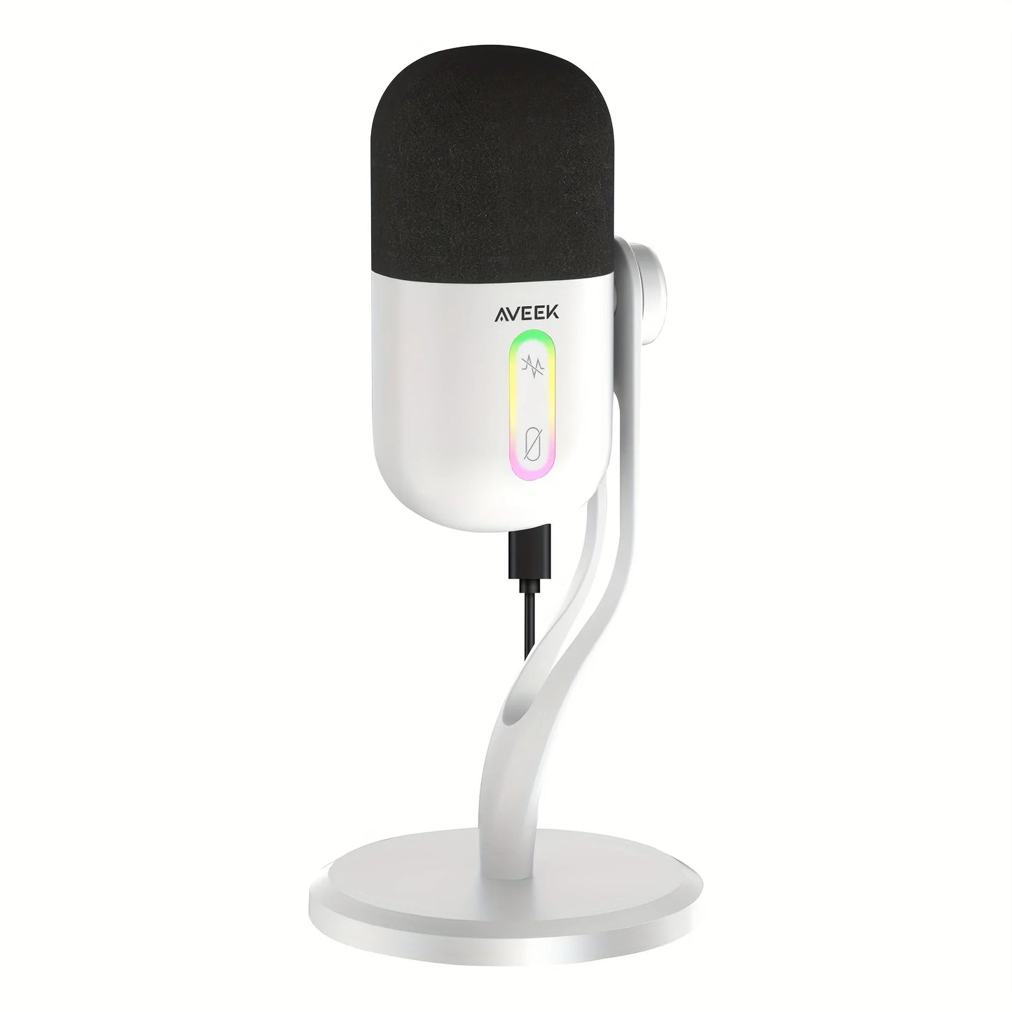 Aveek Gaming Microphone, USB Computer Microphone For PC, Mac, PS4/5, Condenser Podcast Mic For Studio Recording, YouTube, Stream
