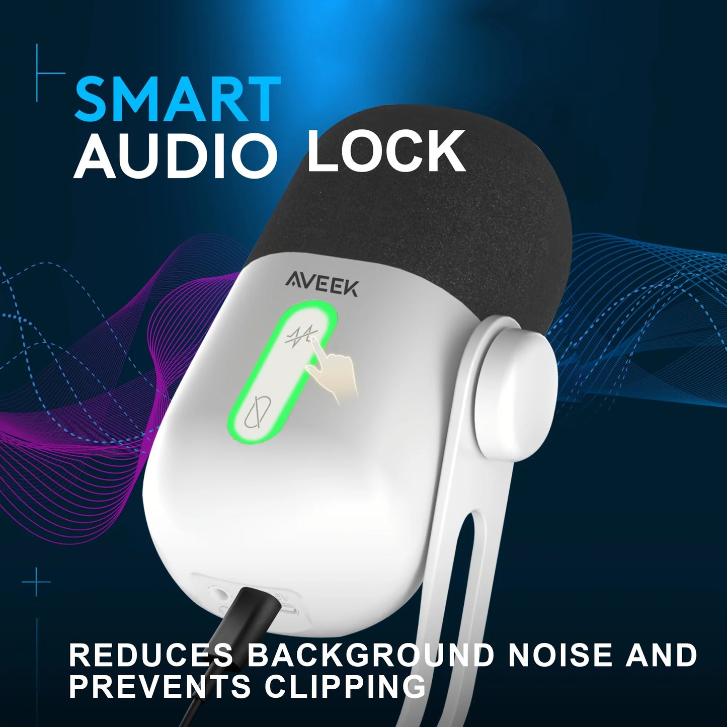 Aveek Gaming Microphone, USB Computer Microphone For PC, Mac, PS4/5, Condenser Podcast Mic For Studio Recording, YouTube, Stream