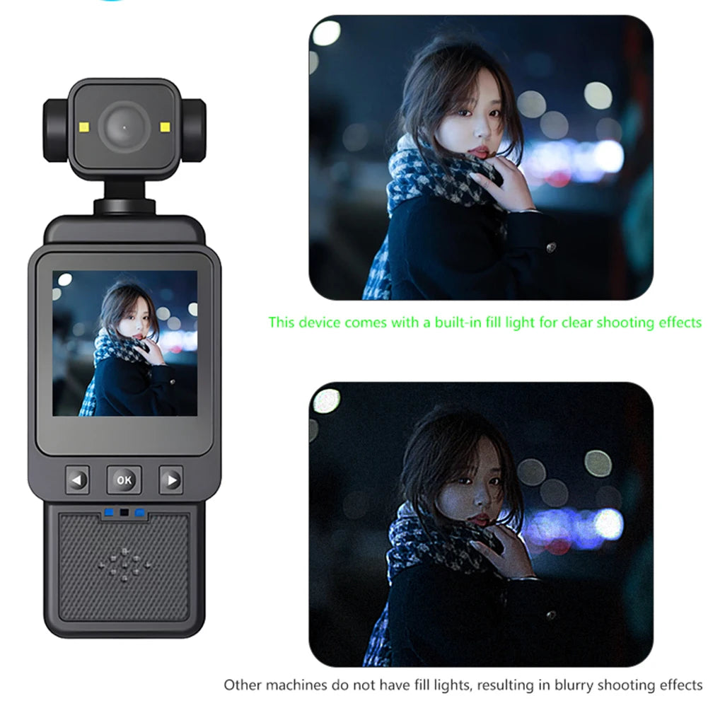 1080P WiFi Sports Wearable Camera Travel Bicycle Driver Recorder Mini Sports Cam for Motorcycle and Vlogging