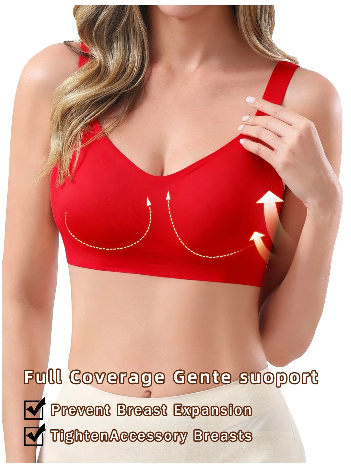 Women's Seamless Wireless Sports Bras With Removable Padding