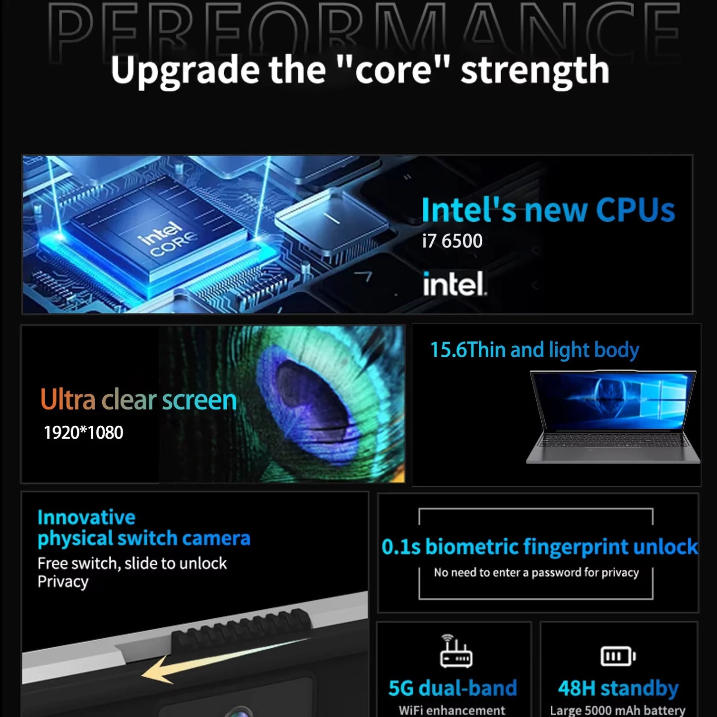 Erilles Intel Core I7 Windows 11 Laptop With 1TB SSD