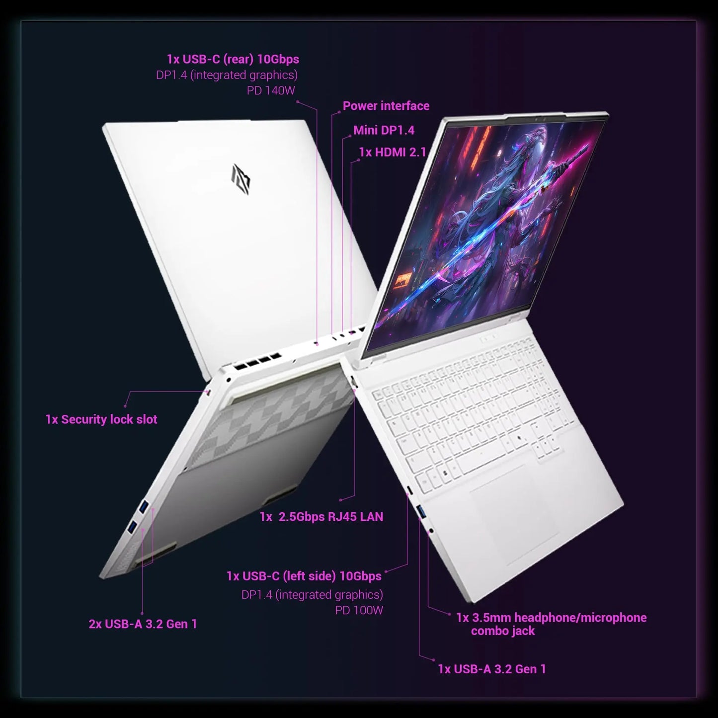 Firebat Gaming Laptop RTX 5060 I7-13700HX 1TB PCIe SSD