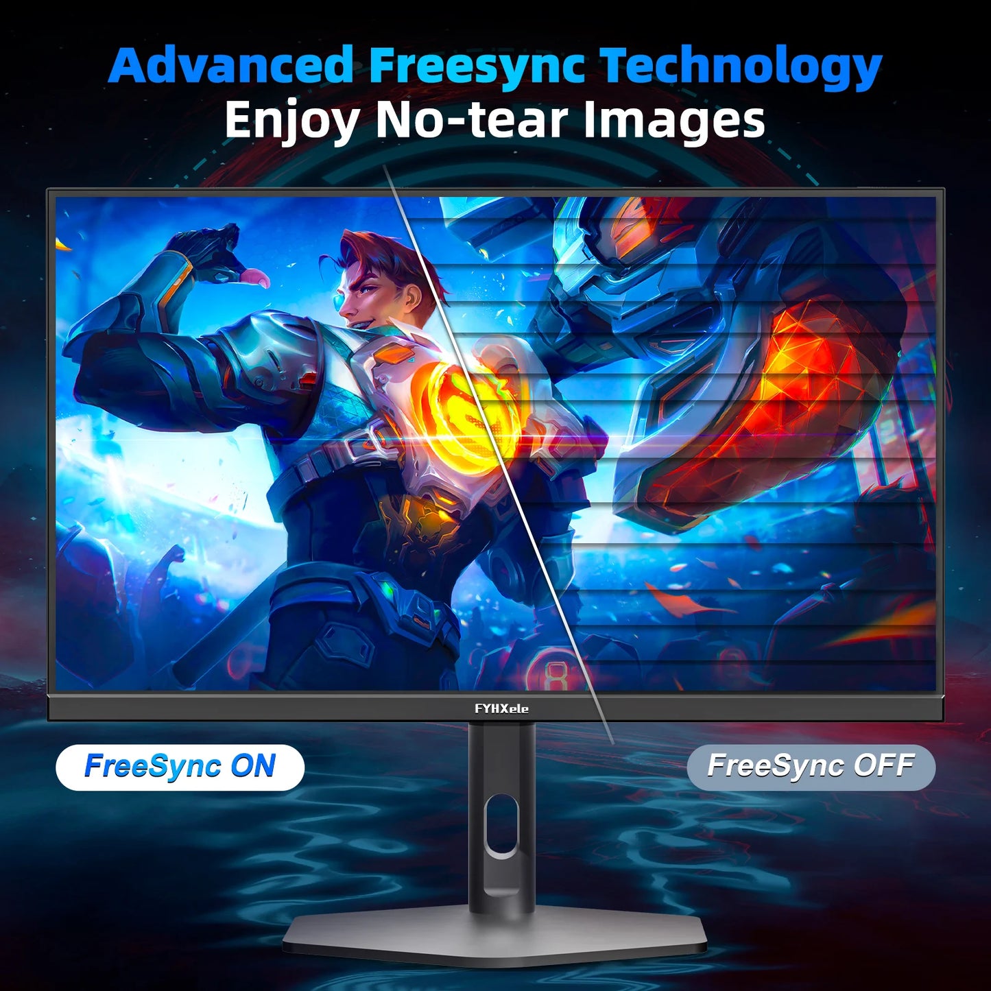 FYHXele 1080P IPS Gaming Monitor With FreeSync HDR VESA