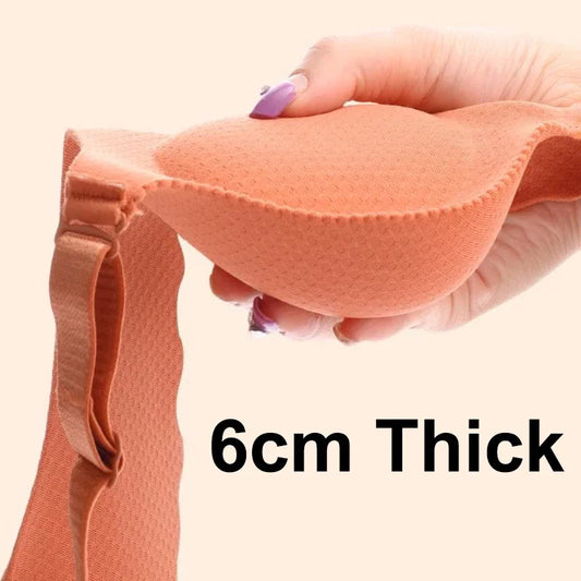 Extreme Push Up Wireless Bra With Double Cup Lift Plunge