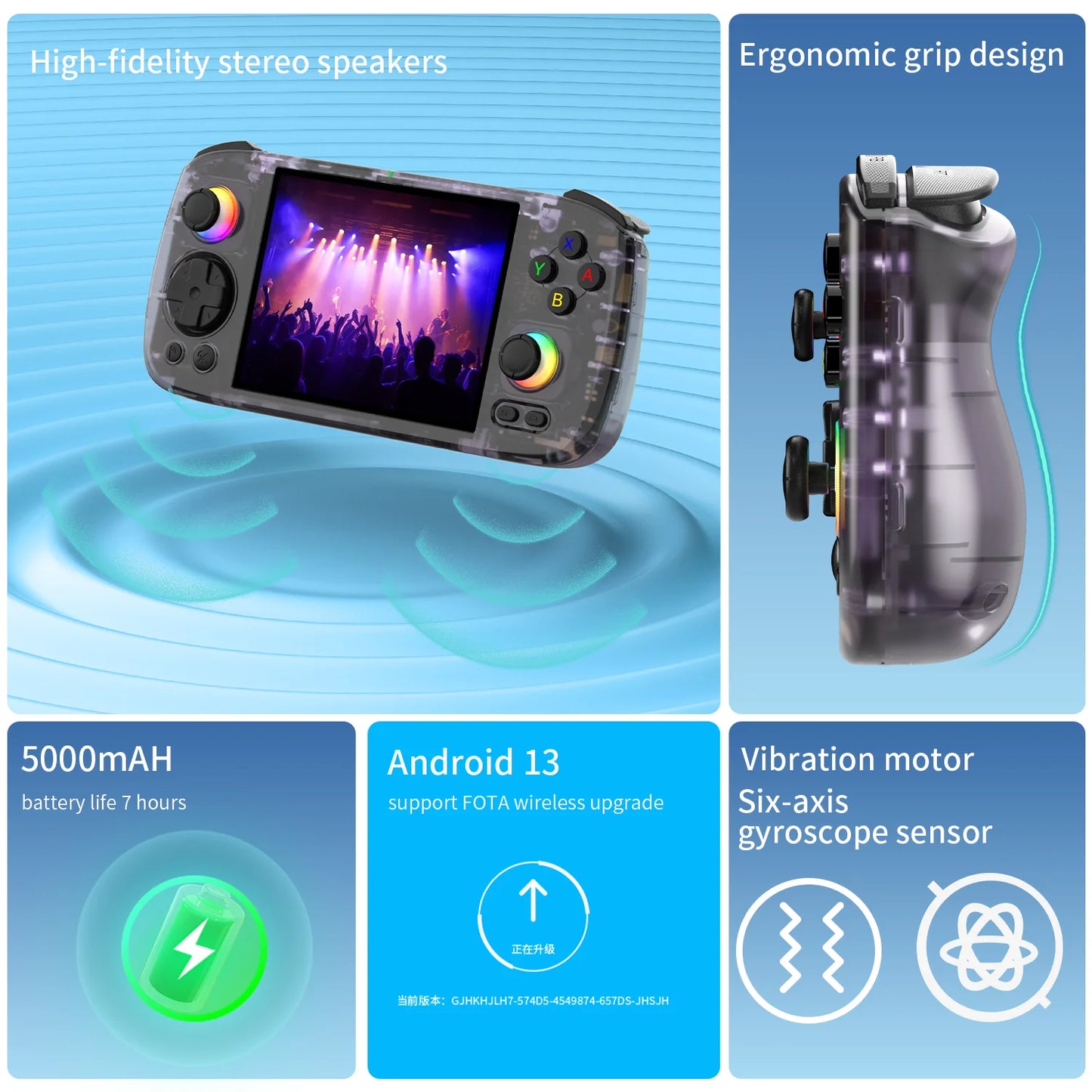 Anbernic RG 406H Retro Handheld Game Console 4inch IPS Multi-touch Screen 5000mAh Android Video Games Player Support FOTA Update